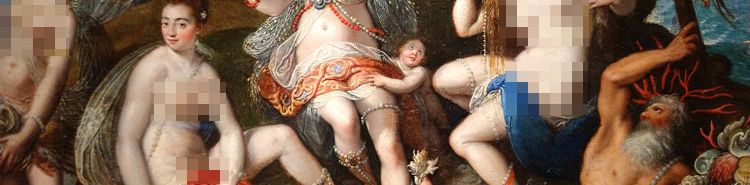 Il Regno di Anfitrite di Jacopo Zucchi: un dipinto privato con l'amante del cardinale