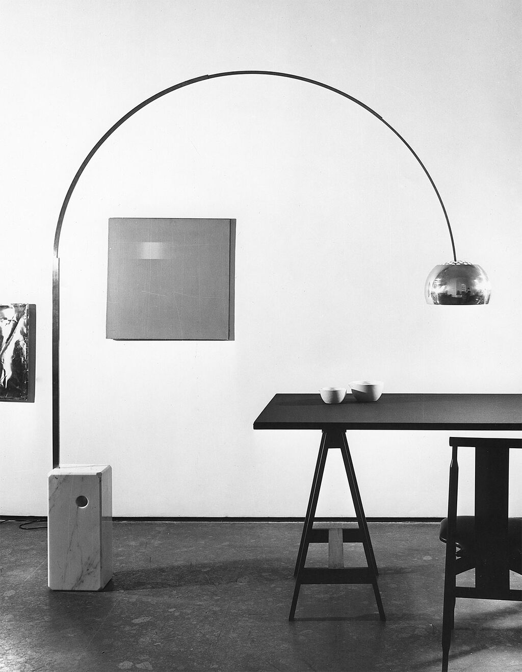 La lampada Arco. Foto: Studio Casali/Fondazione Achille Castiglioni