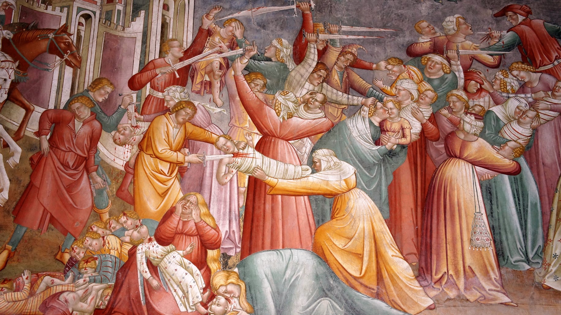Cenni di Francesco, Strage degli Innocenti (1410 circa; affresco; Volterra, Cappella della Croce di Giorno)