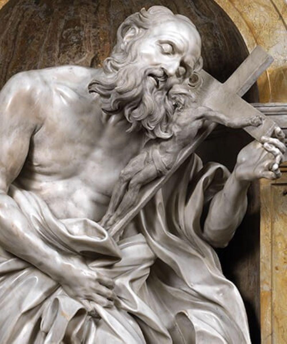 Gian Lorenzo Bernini, San Girolamo (1661-1663; marmo; Siena, Duomo)
