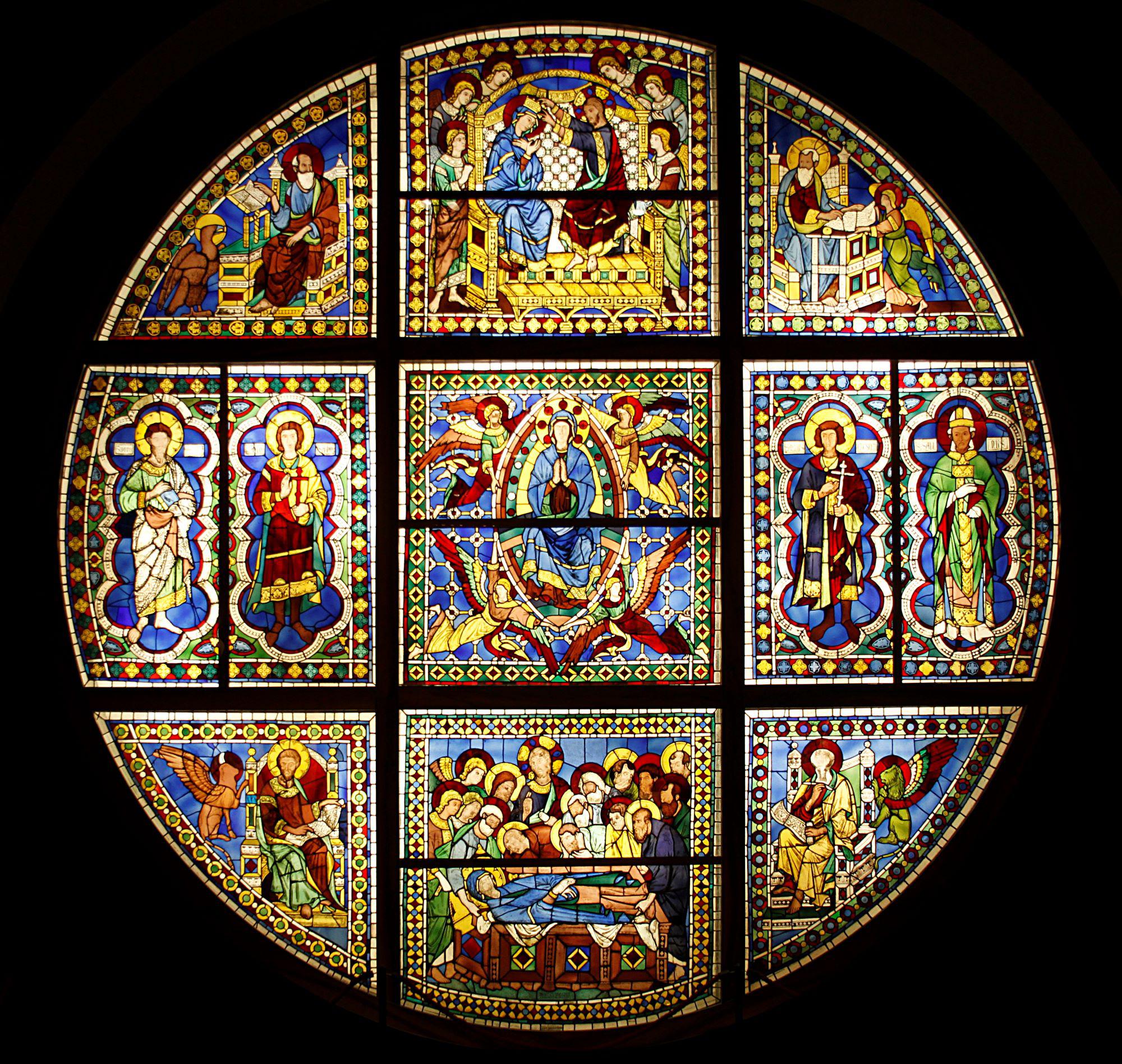 La vetrata di Duccio di Buoninsegna (1287). Foto: José Luiz Bernardes Ribeiro