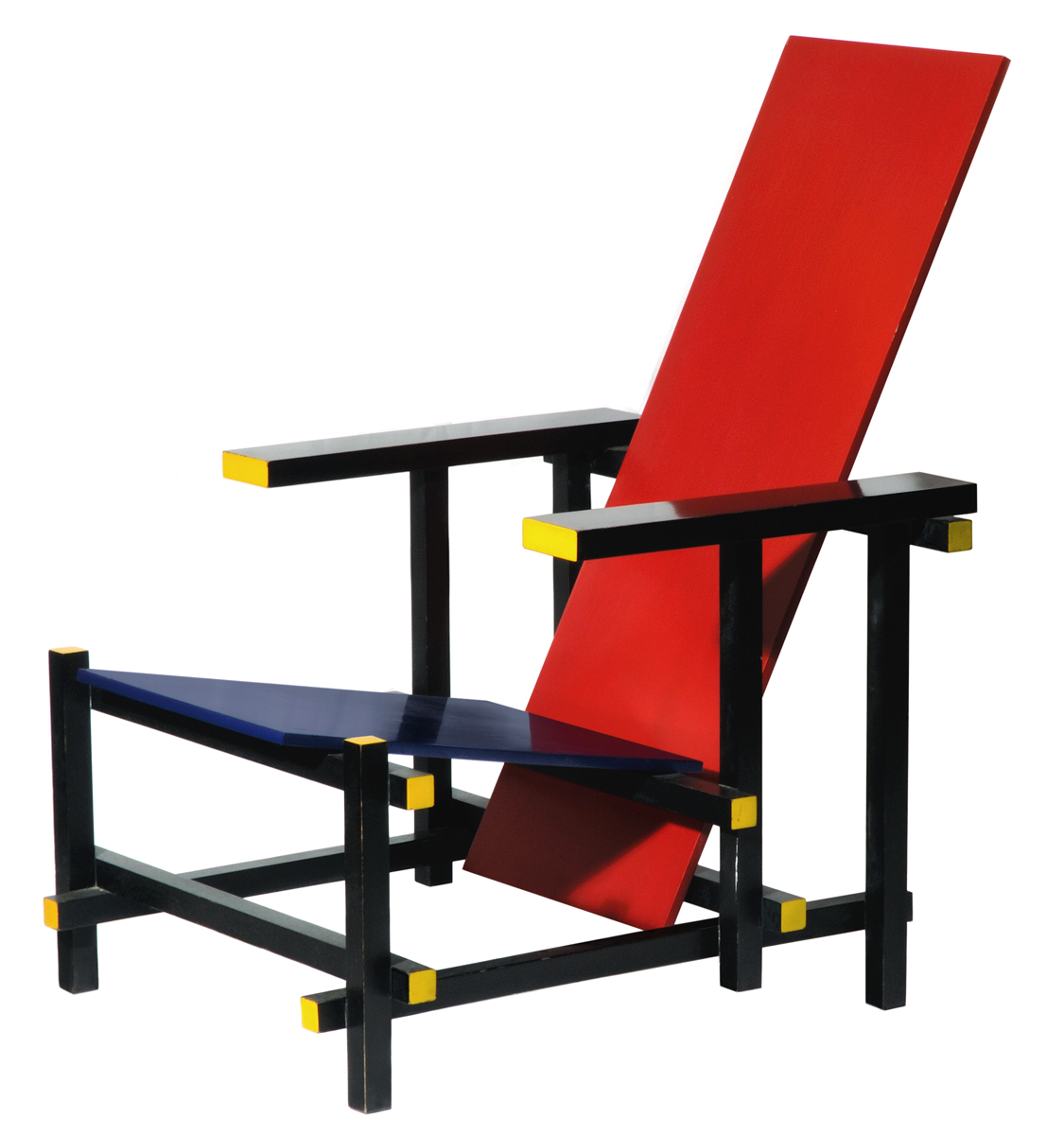 La sedia rossa e blu (Rood-blauwe stoel) di Gerrit Rietveld (1917)