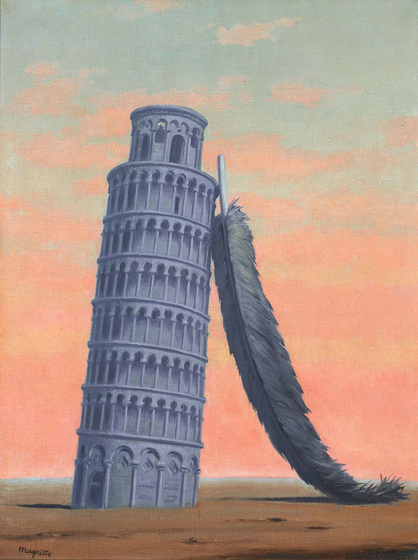 René Magritte, Souvenir de voyage (1958; olio su tela, 40,1 x 30,2 cm)