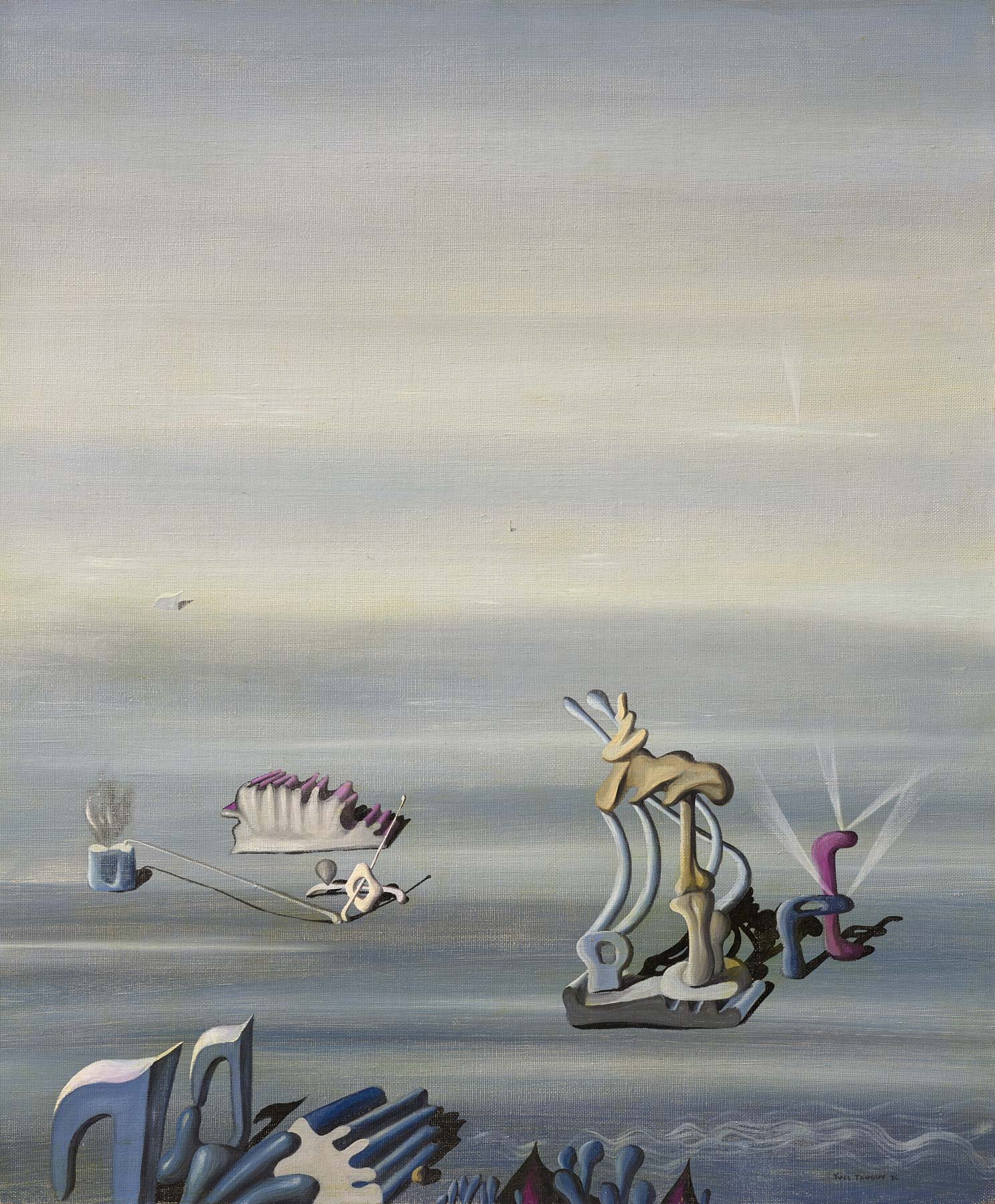 Yves Tanguy, Merveilles des mers (1936; olio su tela, 55 x 46 cm)