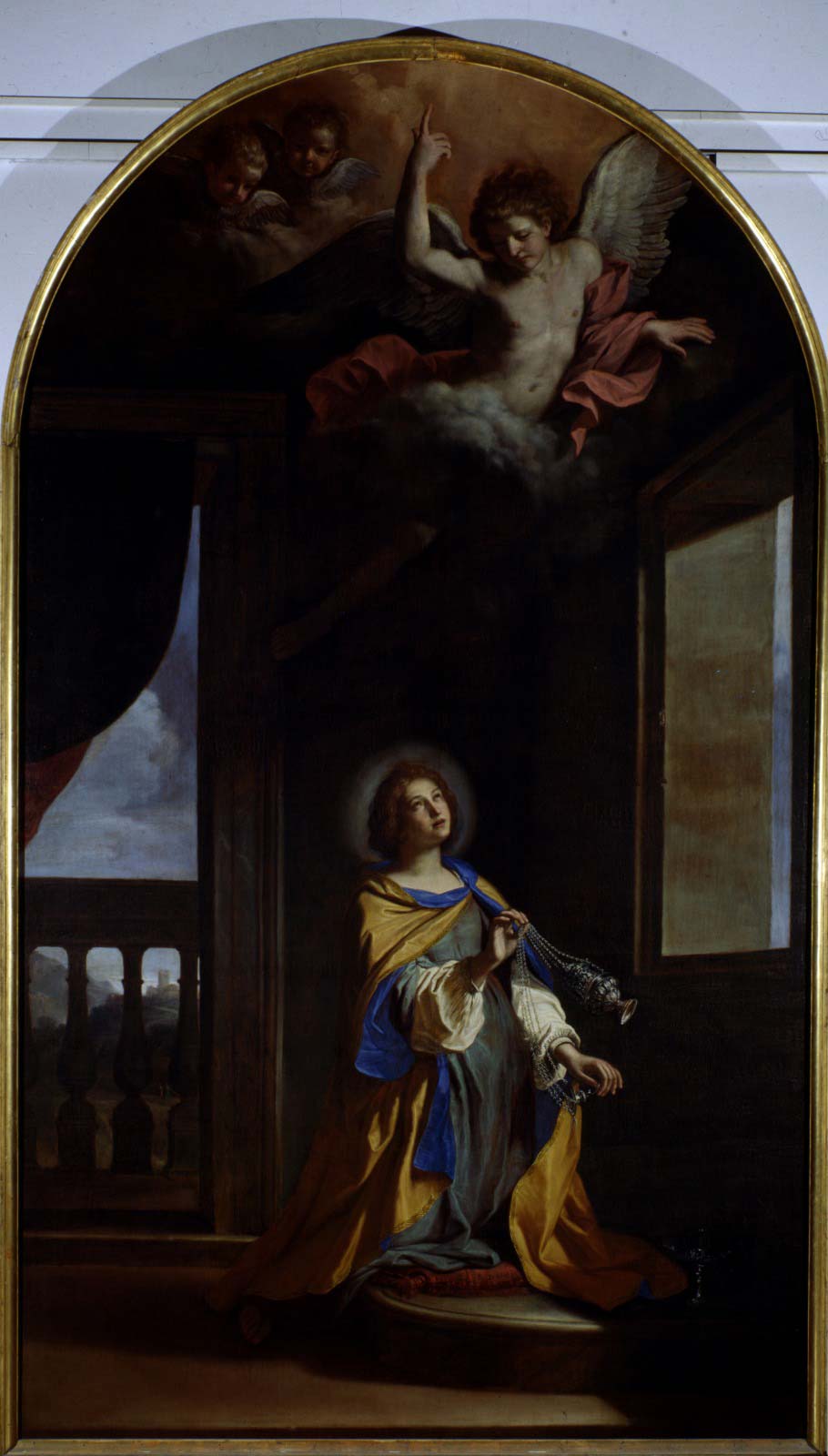 Giovan Francesco Barbieri detto il Guercino, Santa Palazia (1658; olio su tela, 370 × 215 cm; Ancona, Pinacoteca civica “F. Podesti”, Inv. 45)