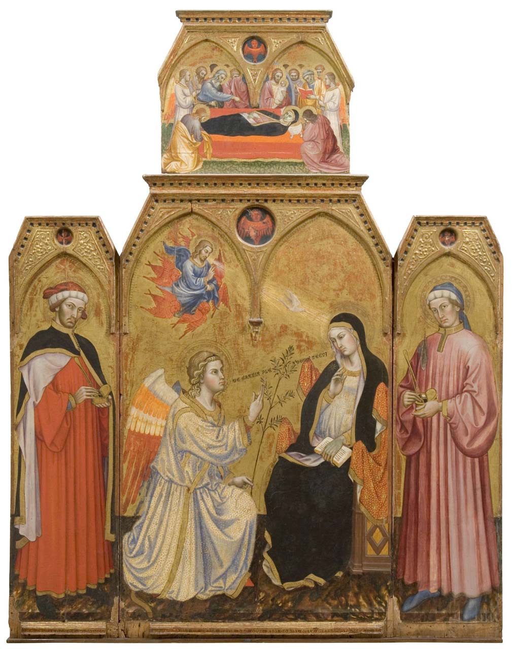 Taddeo di Bartolo, Annunciation (1409; tempera on panel; Siena, Pinacoteca Nazionale)