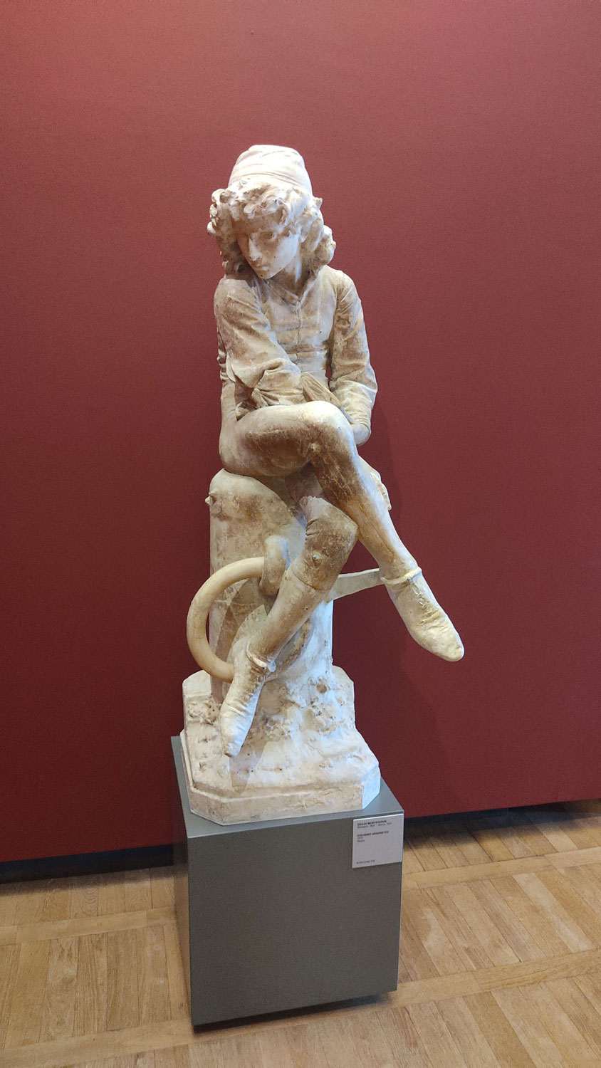 Giulio Monteverde, Young Columbus (1872; marble; Genoa, Gallery of Modern Art)