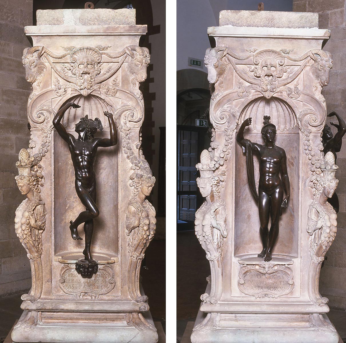 Statues of Mercury and Minerva. Photo: Ministry of Culture