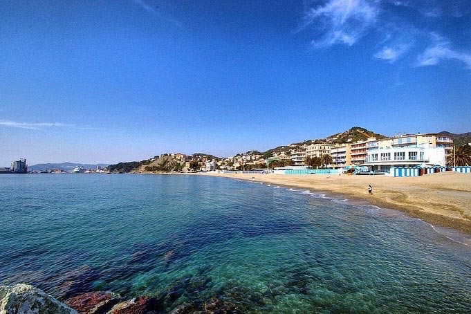 The beach of Albissola Marina