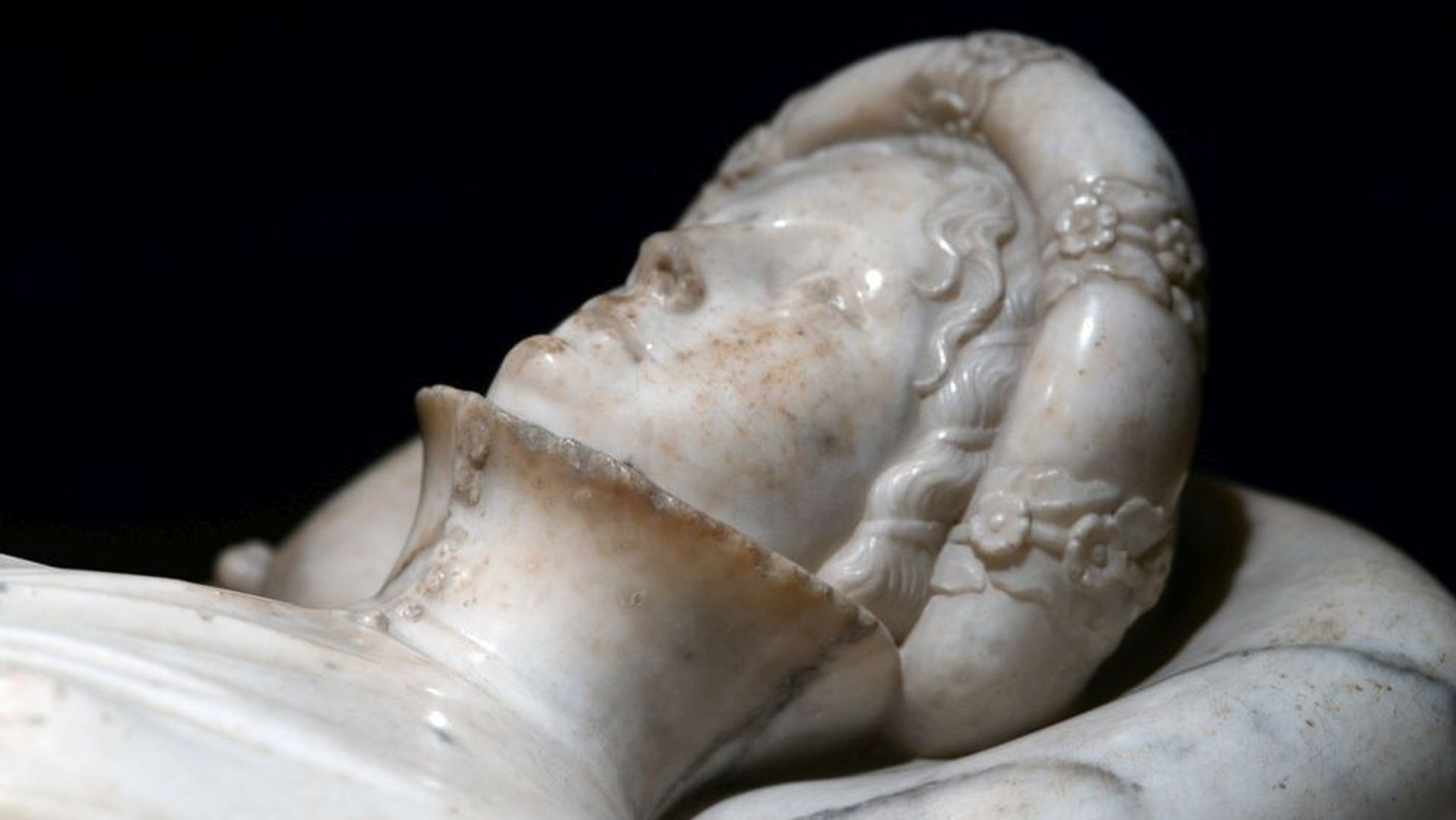 Detail of the face of Ilaria del Carretto. Photo: City of Lucca