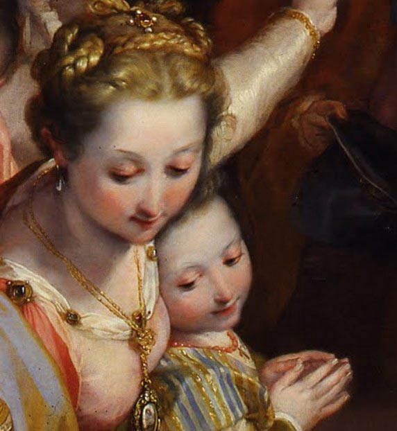 Federico Barocci, Madonna of the People, detail of the face (1575-1579; Florence, Uffizi Gallery)