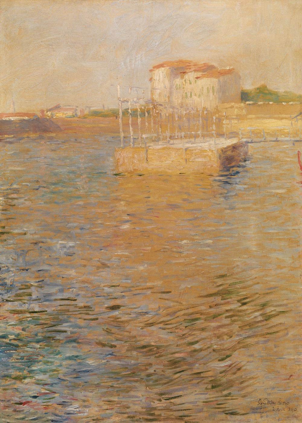 Alfredo Müller, I Bagni Pancaldi a Livorno (1890; olio su tela, 73 x 53,5 cm; Collezione privata)