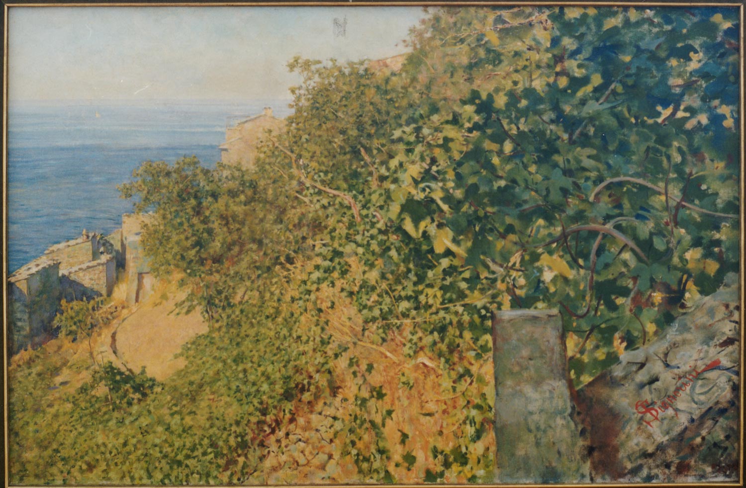 Telemaco Signorini, Vegetazione a Riomaggiore (1894; olio su tela, 90 x 58 cm; Genova, Raccolte Frugone)