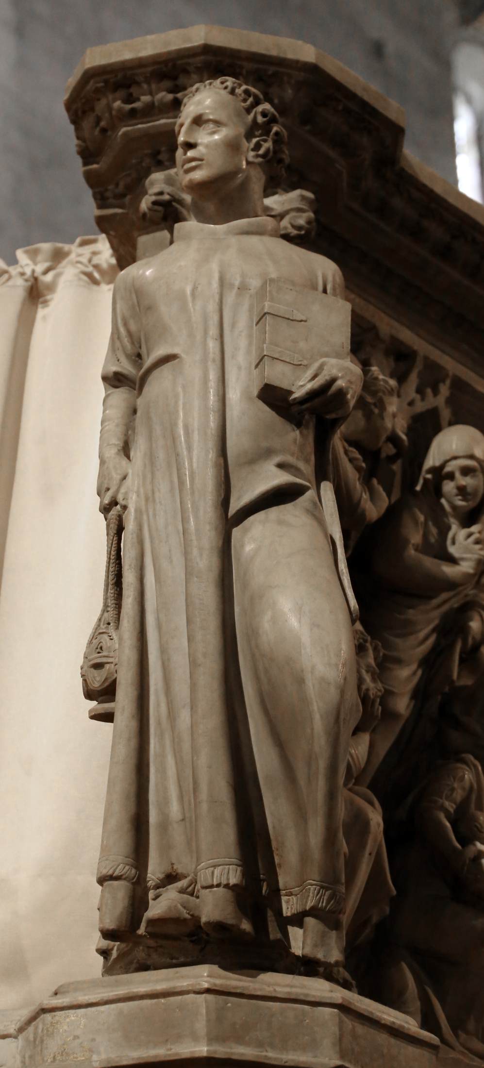 Detail of the upper part of the pulpit of St. Andrew's