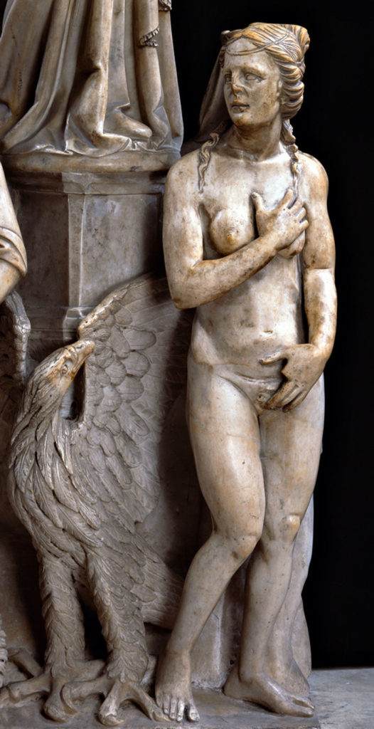 Giovanni Pisano, Prudence (1302-1310; marble; Pisa, Cathedral, Pulpit)