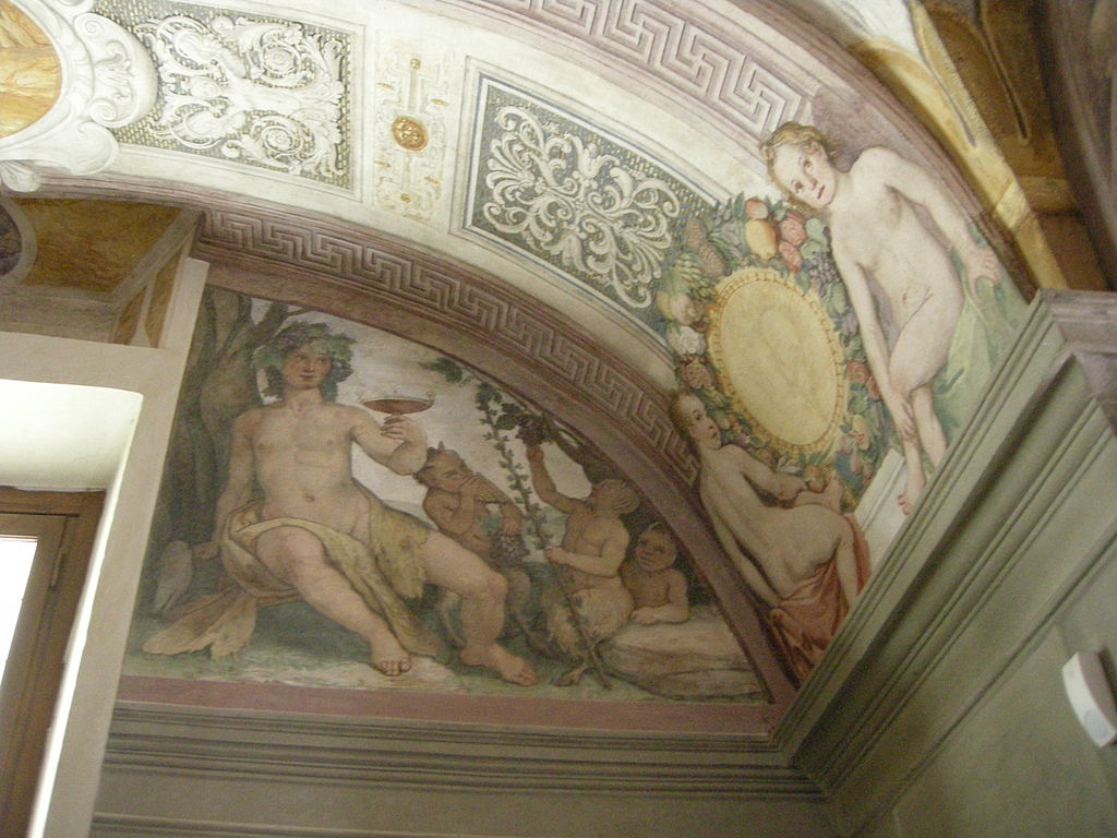 Federico Zuccari, Bacchus (1584-1585; fresco; Florence, Palazzo Zuccari). Photo: Francesco Bini