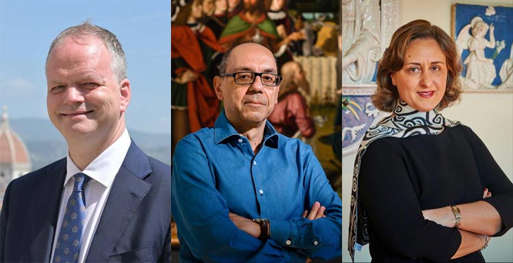 Eike Schmidt, Marco Pierini, Paola D'Agostino
