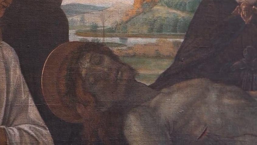 Detail of the face of Christ