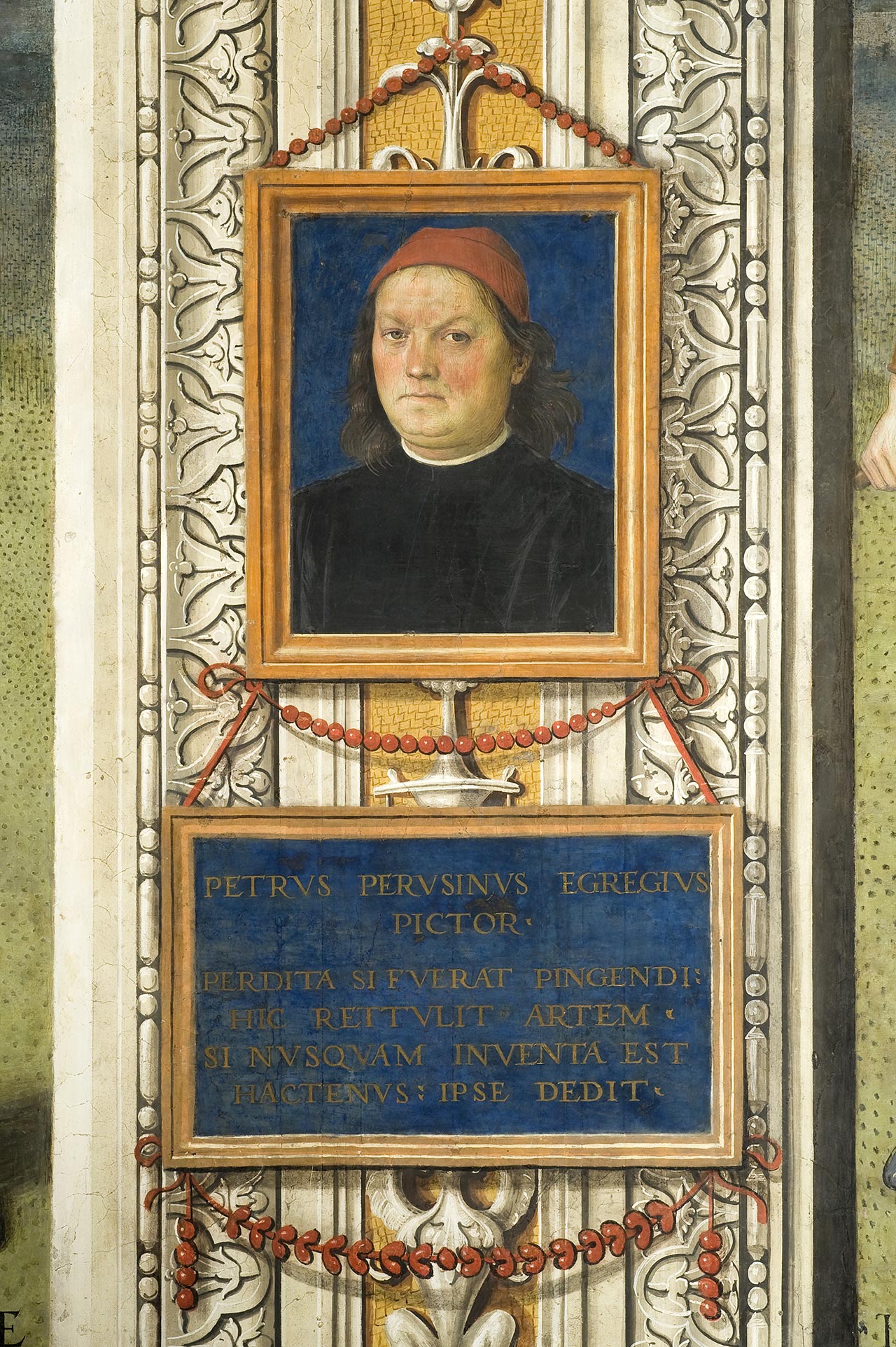 The self-portrait with the inscription