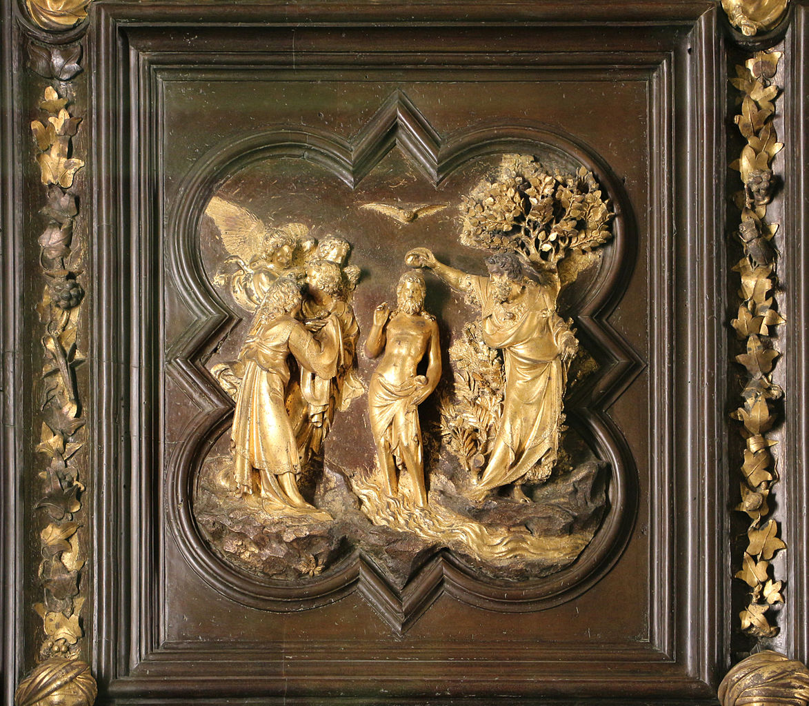 Lorenzo Ghiberti, North Gate, Baptism of Christ