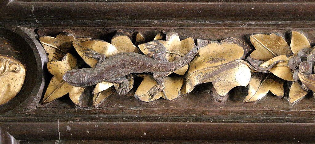 Lorenzo Ghiberti, North Gate, Frame with Lizard