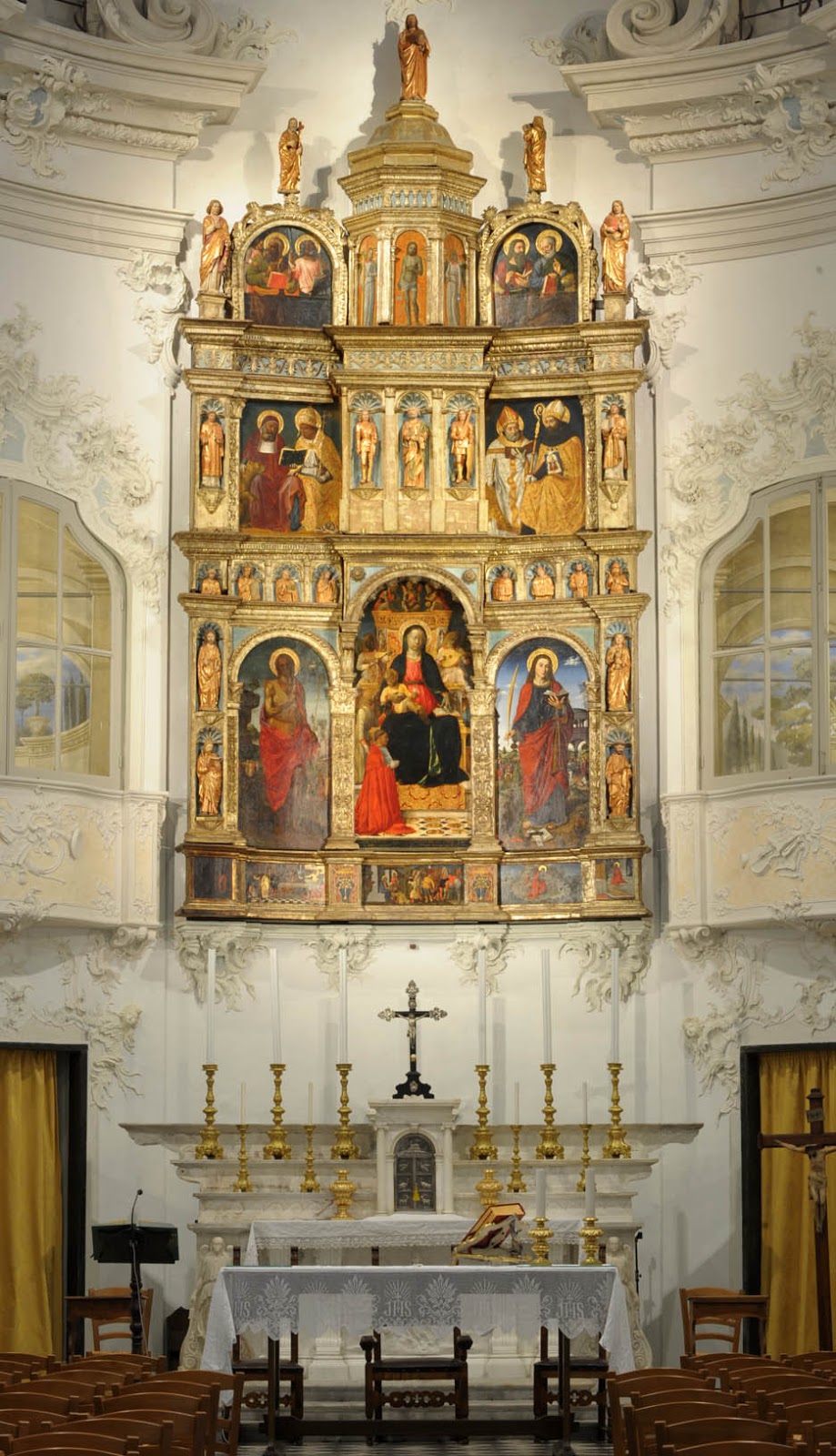 Vincenzo Foppa y Ludovico Brea, Polittico della Rovere (1489-1490; temple sobre tabla; Savona, Nostra Signora di Castello)
