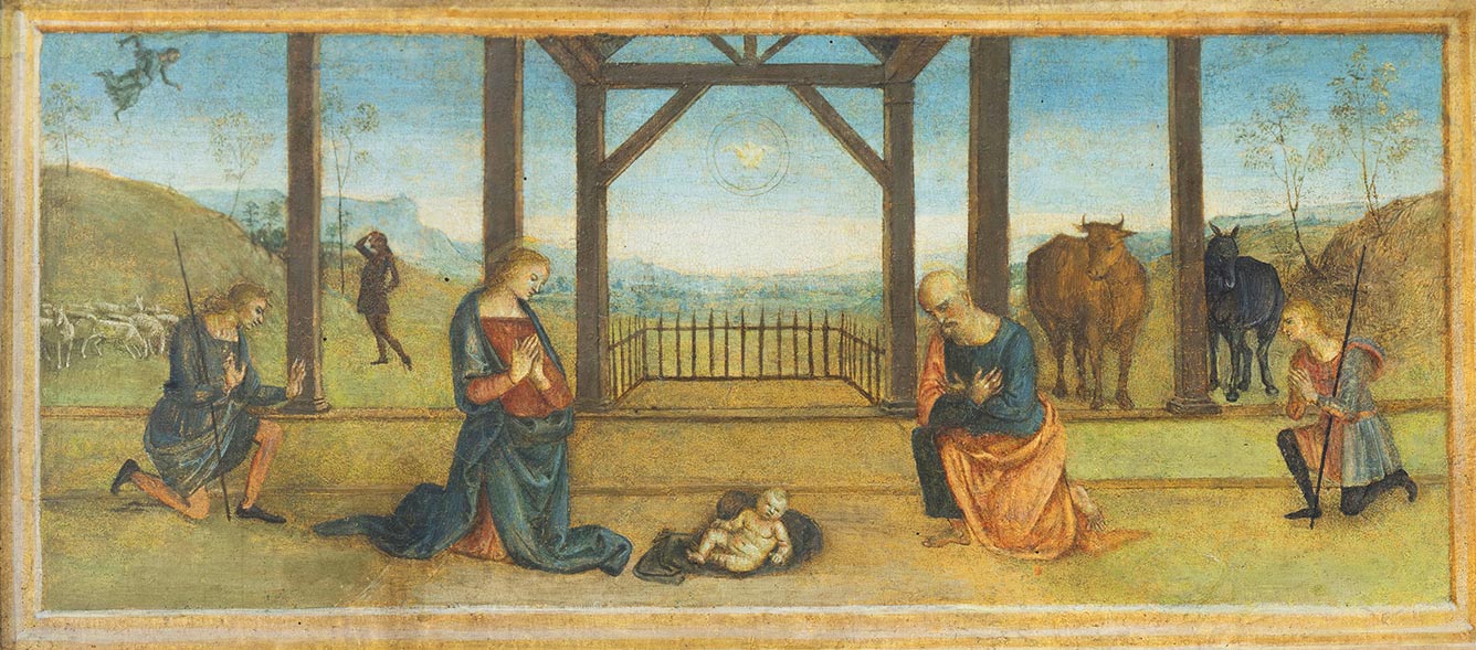 Predella: Adoration of the Child