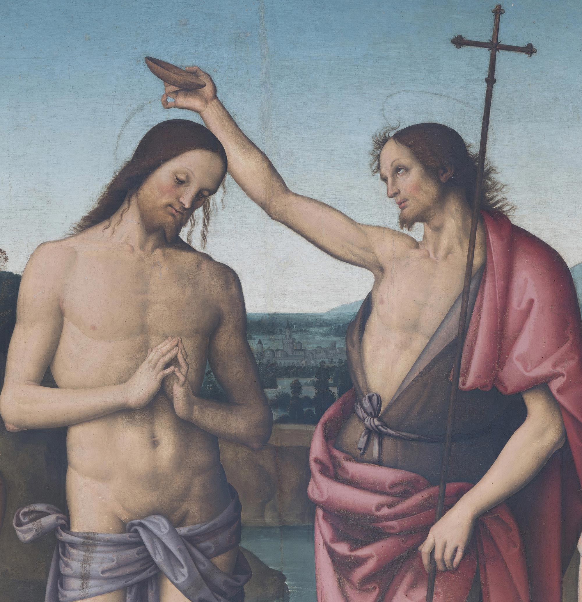 The figures of Christ and John the Baptist