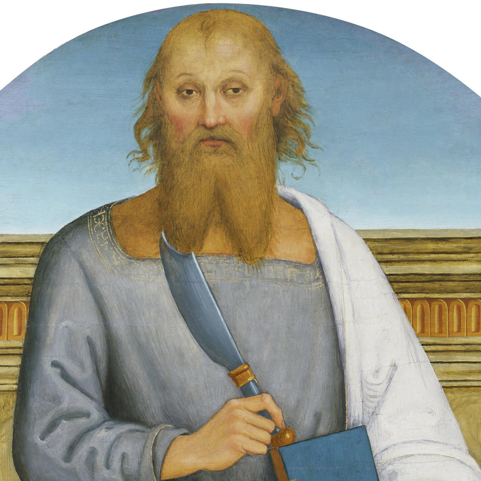 Perugino, St. Bartholomew (1513-1523; panel, 89.5 x 74.8 cm; Birmingham, Birmingham Museum & Art Gallery)