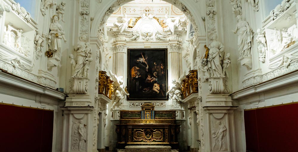 La replica della Natività di Caravaggio nell'oratorio di San Lorenzo a Palermo