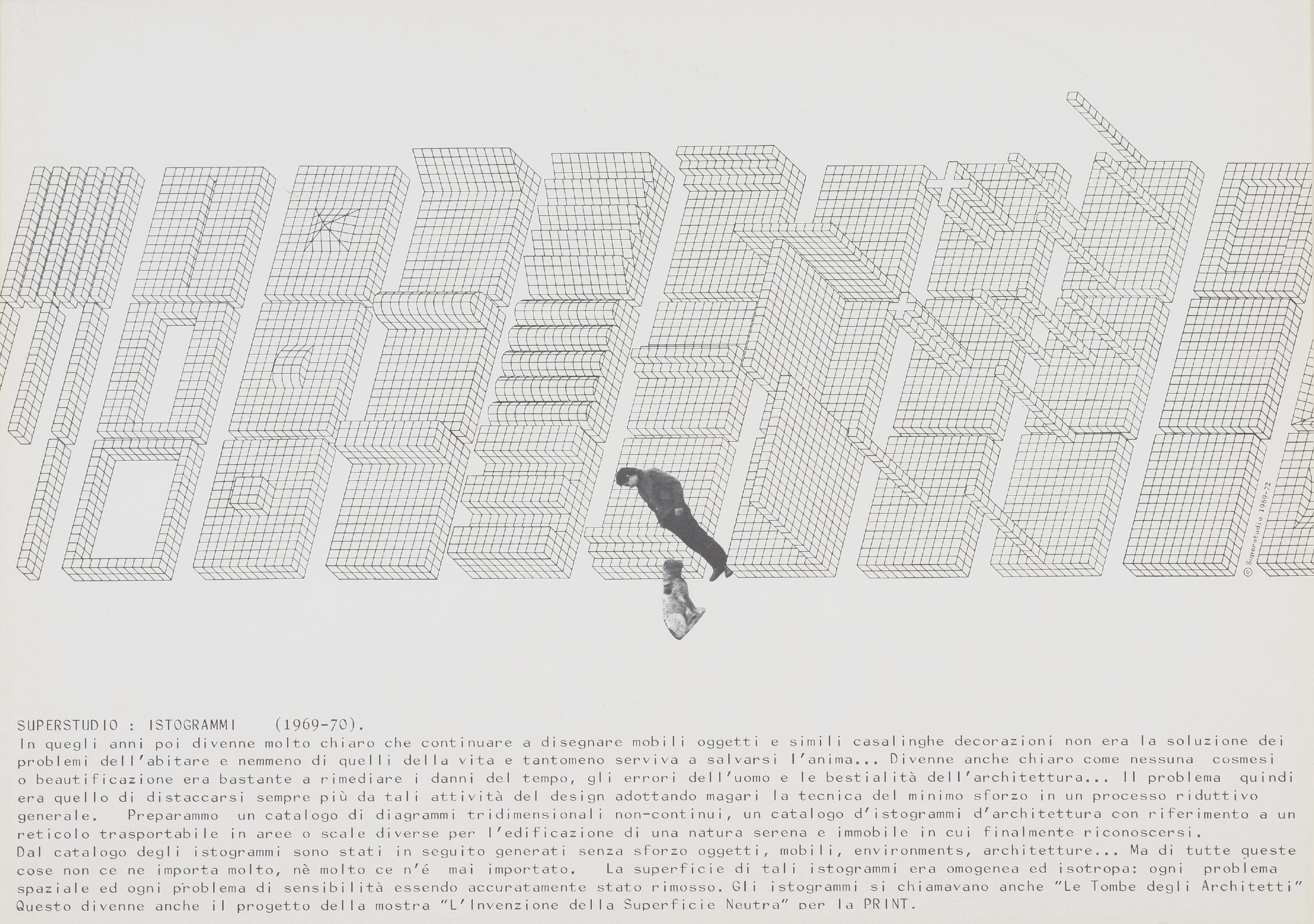 Superstudio, Histograms Manifesto (1972; Orléans, FRAC Centre). Photo: PAC