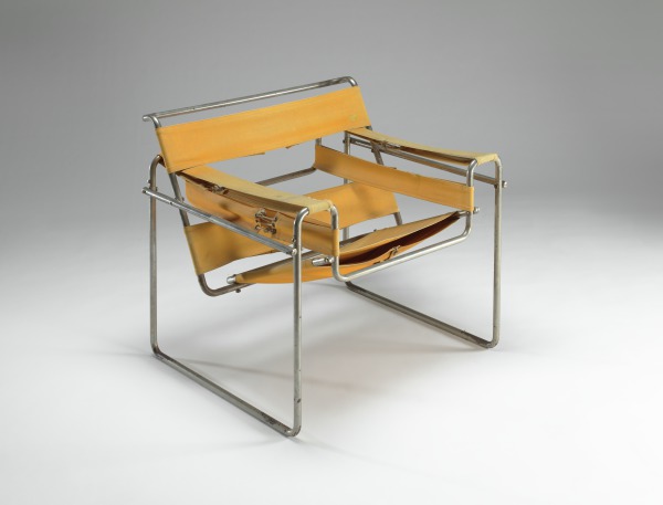 Marcel Breuer, Model B3 (1925; chromed tubular steel and natural canvas, 73 x 81.9 x 73.9 cm; Richmond, Virginia Museum of Fine Arts)
