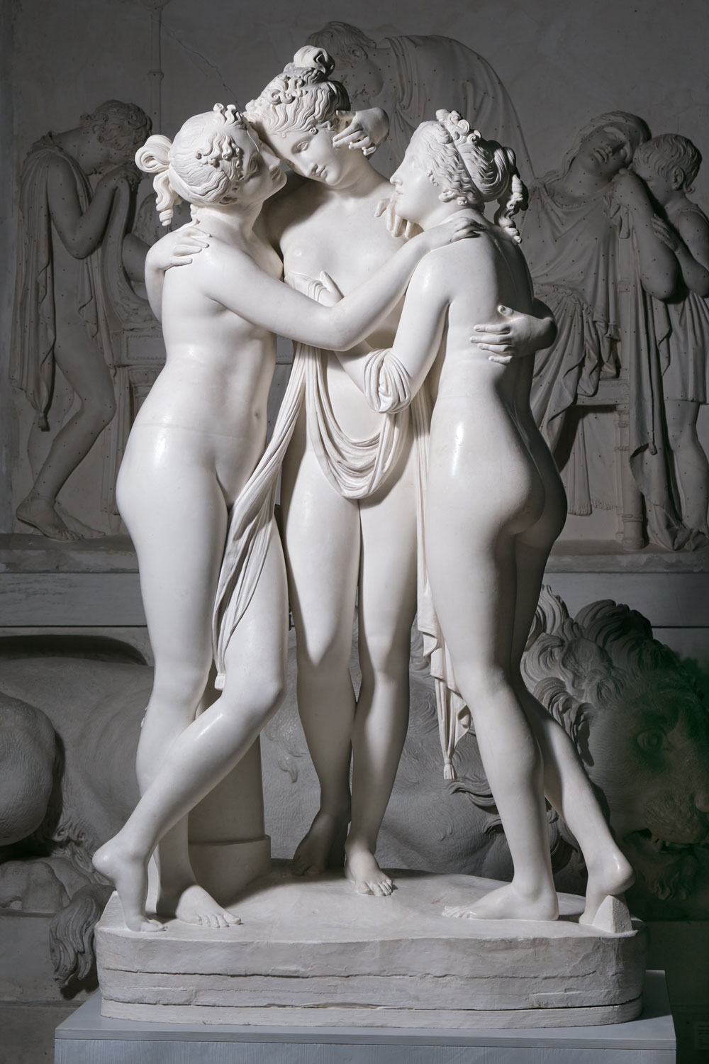Antonio Canova, Le tre Grazie (1813; gesso, 170 x 100 x 65 cm; Possagno, Museo Gypsotheca Antonio Canova, inv. 237)