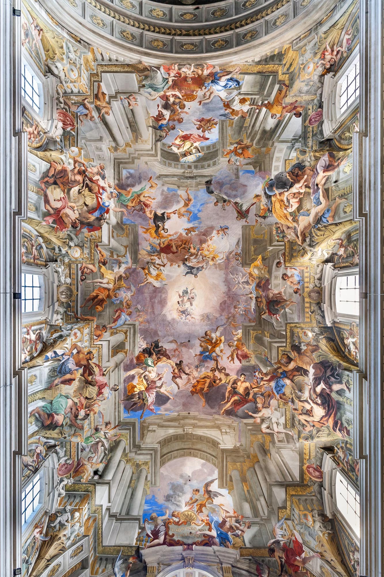 Andrea Pozzo, Glory of Saint Ignatius (1688-1694; fresco; Rome, Sant'Ignazio)