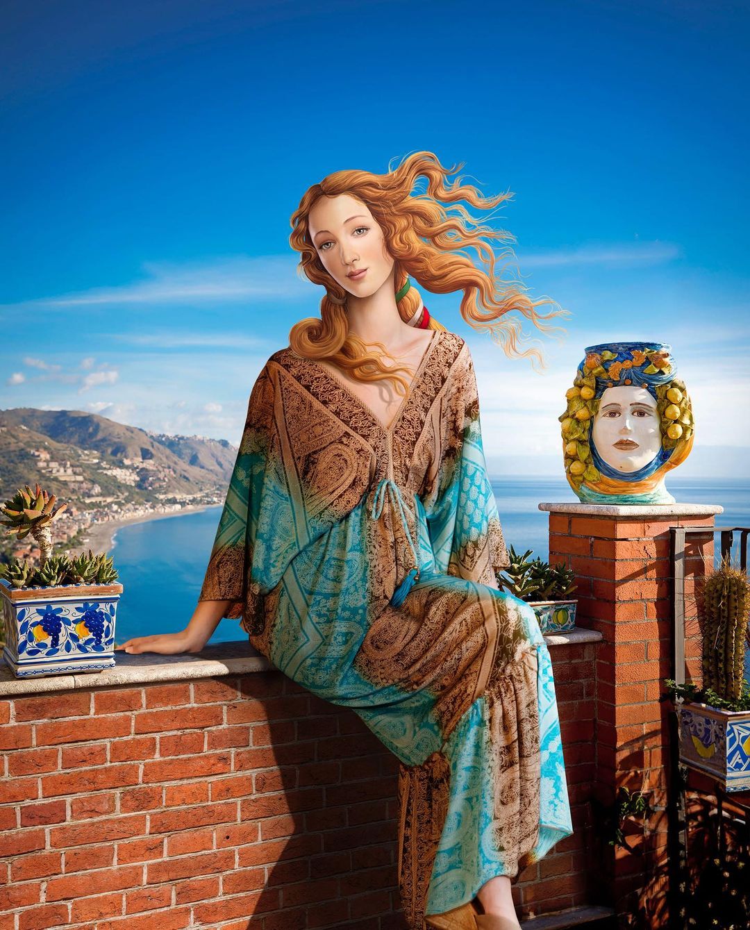 La Venere a Taormina in quello che per ora è l'ultimo post della campagna Open to Meraviglia
