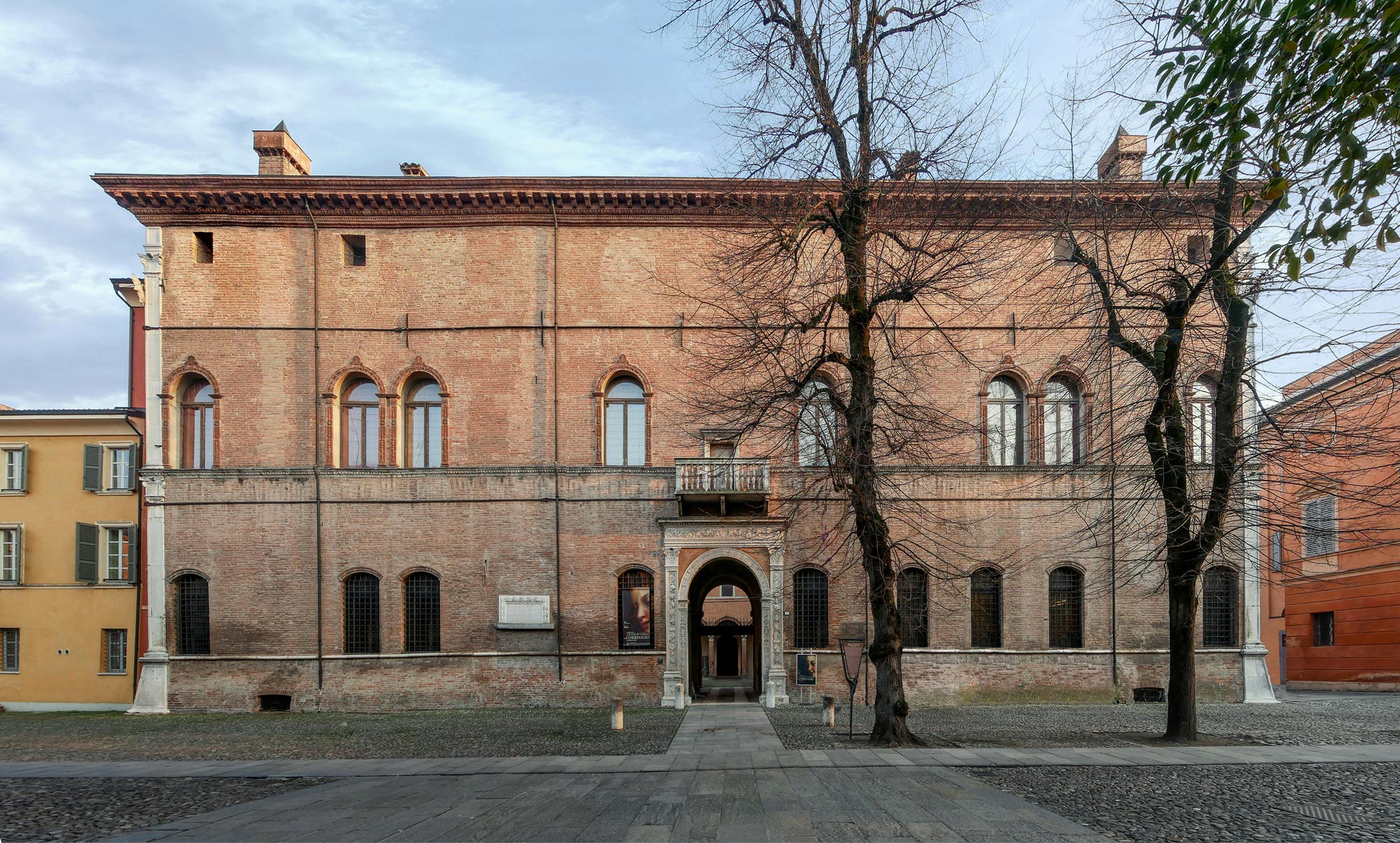 Prospect of the Palace of Princes in Correggio. Early 16th century.