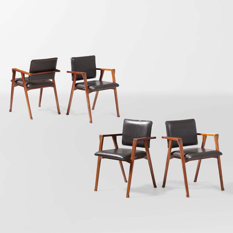 Four Luisa chairs from 1955. Photo: Cambi Auctions