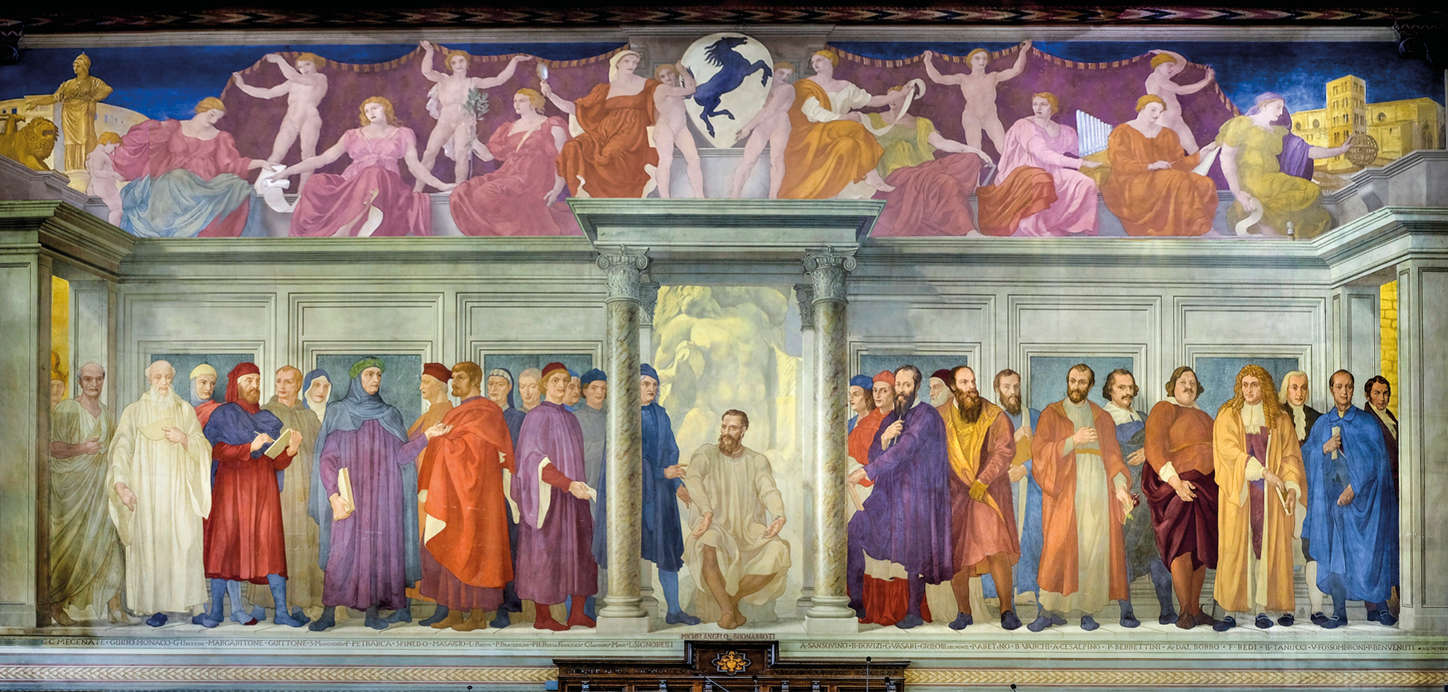 Adolfo De Carolis, Sala dei Grandi (1922-1925; affresco; Arezzo, Palazzo della Provincia)