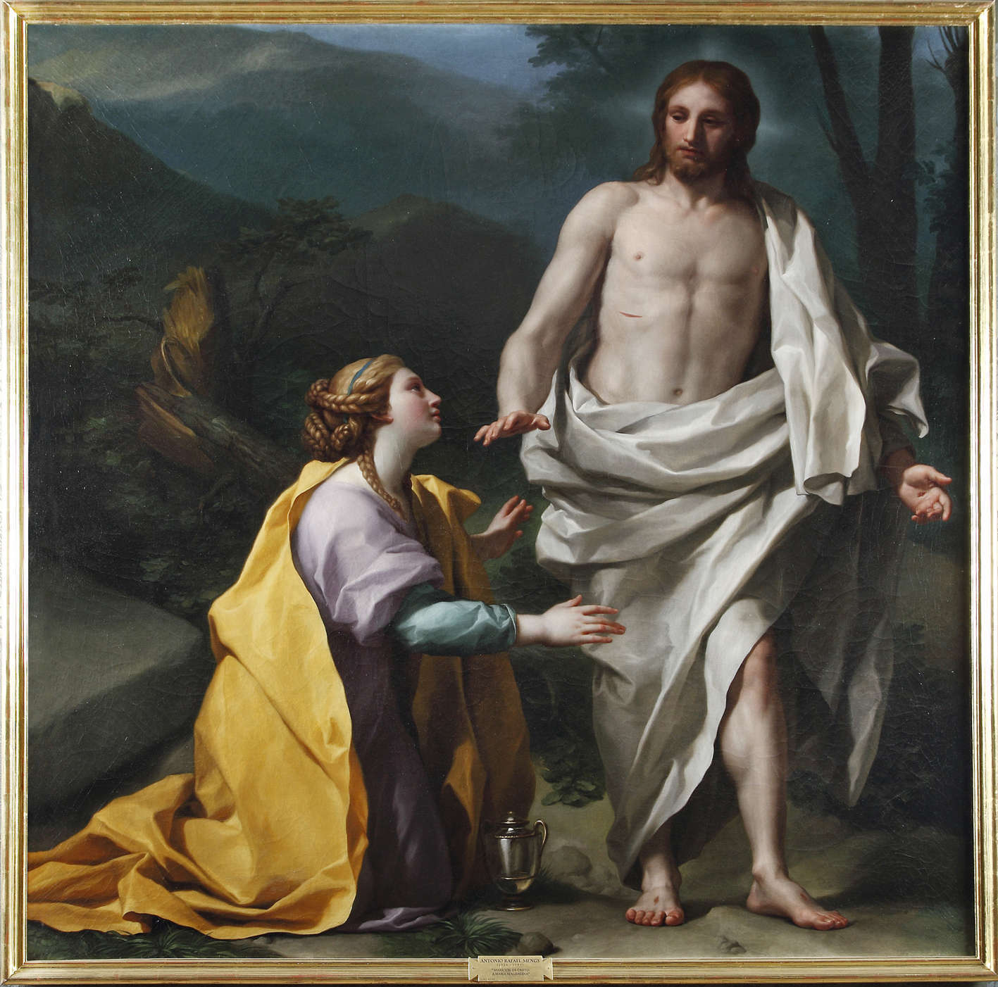 Anton Raphael Mengs, Noli me tangere (1768-1769; oil on canvas, 184 x 182 cm; Madrid, Royal Collections Gallery)