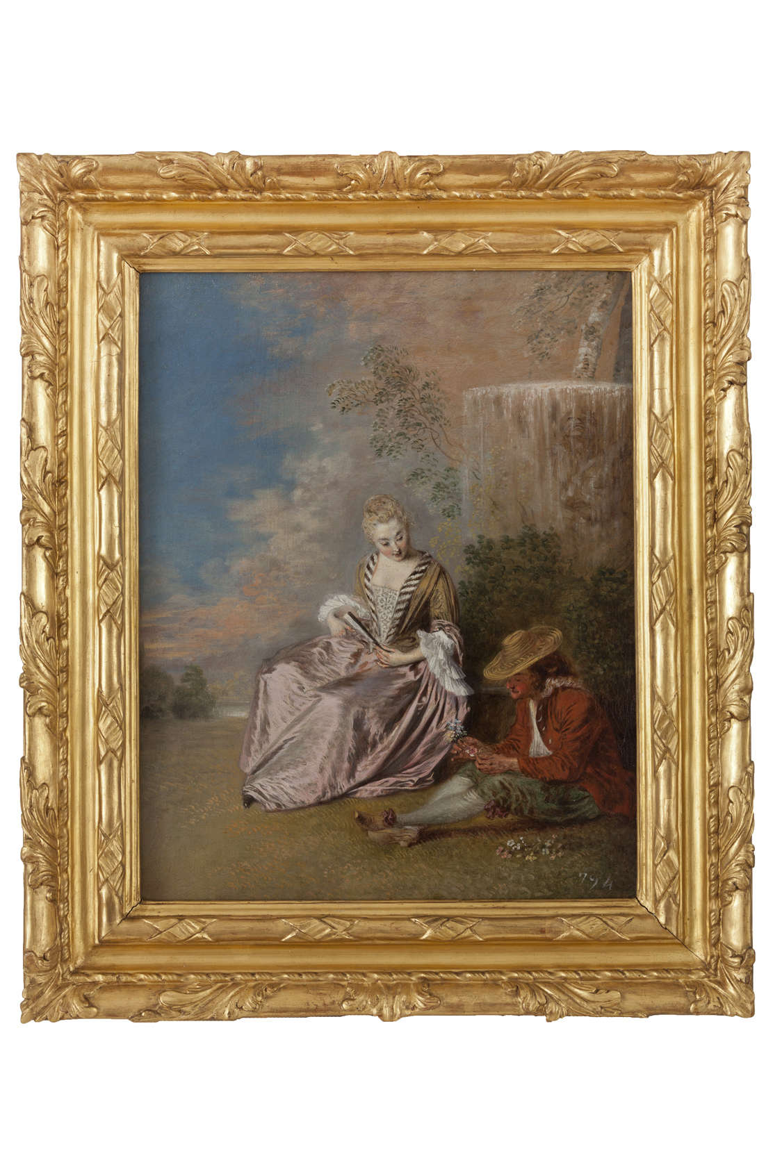Jean-Antoine Watteau, The Lover (1718-1719; oil on canvas, 41 x 32.5 cm; Madrid, Royal Collections Gallery)