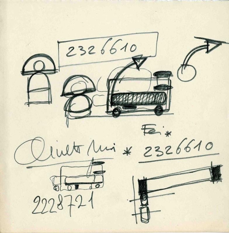 Vico Magistretti, Project for the Atollo lamp (1977). Photo: Magistretti Archive
