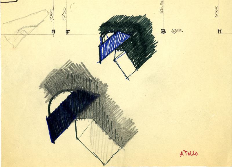 Vico Magistretti, Project for the Atollo lamp (1977). Photo: Magistretti Archive