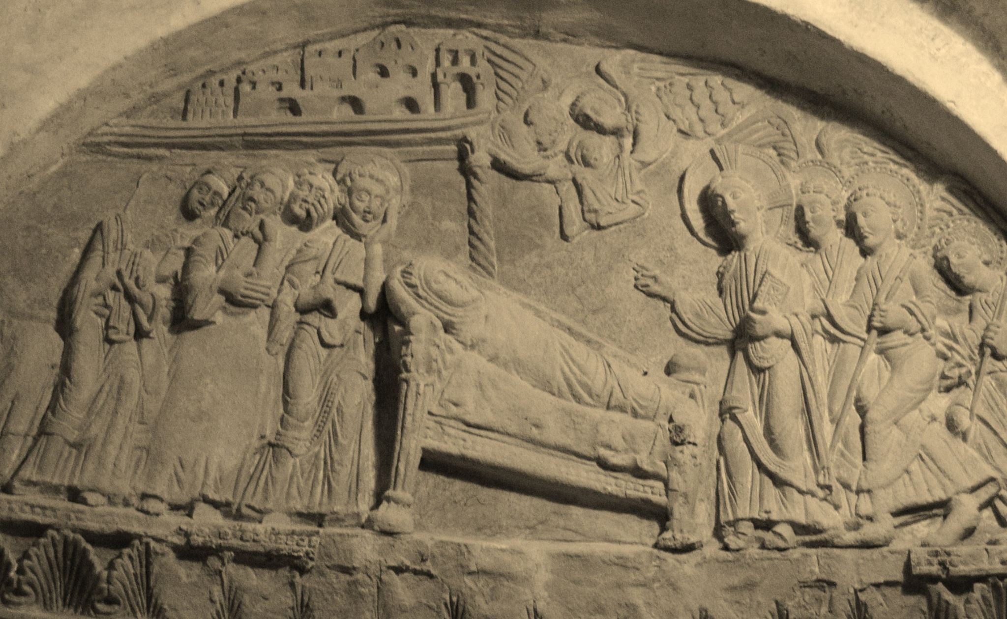 The relief of the Dormitio Virginis. Photo: Friends of San Pietro al Monte