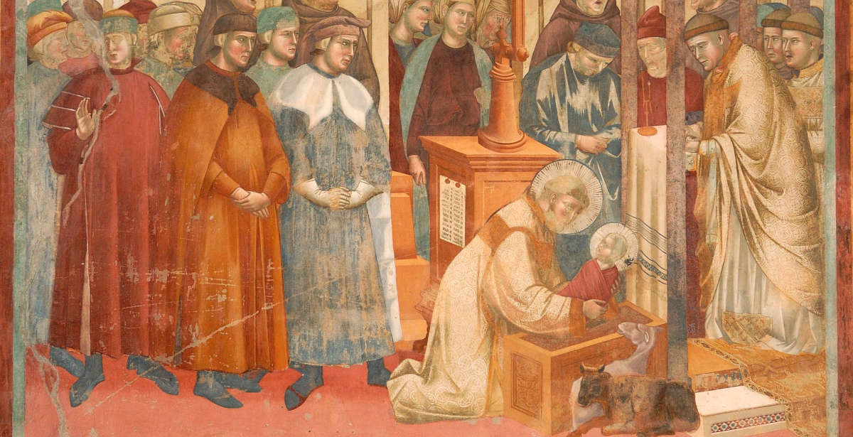 San Francesco E Il Presepe Di Greccio Il presepe di Greccio di San Francesco secondo Giotto