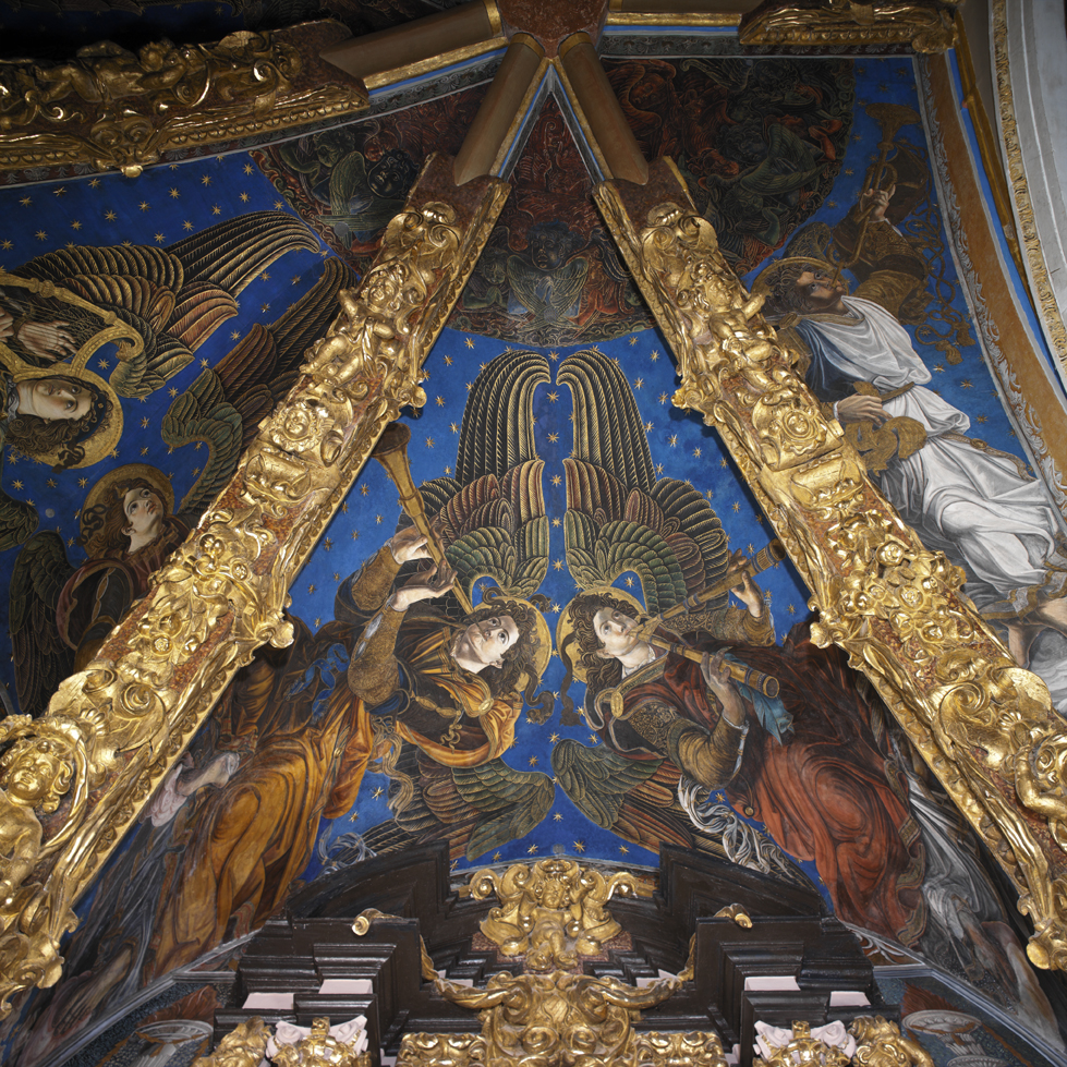Paul of St. Leocadio, Musician Angels (1570s; frescoes; Valencia, Cathedral). Photo: Institut Valencià de Conservació, Restauració i Investigació