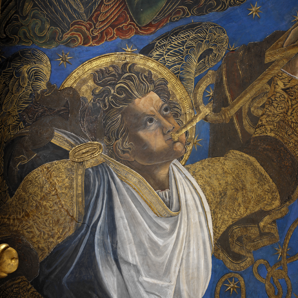 Paul of St. Leocadio, Musician Angels (1570s; frescoes; Valencia, Cathedral). Photo: Institut Valencià de Conservació, Restauració i Investigació