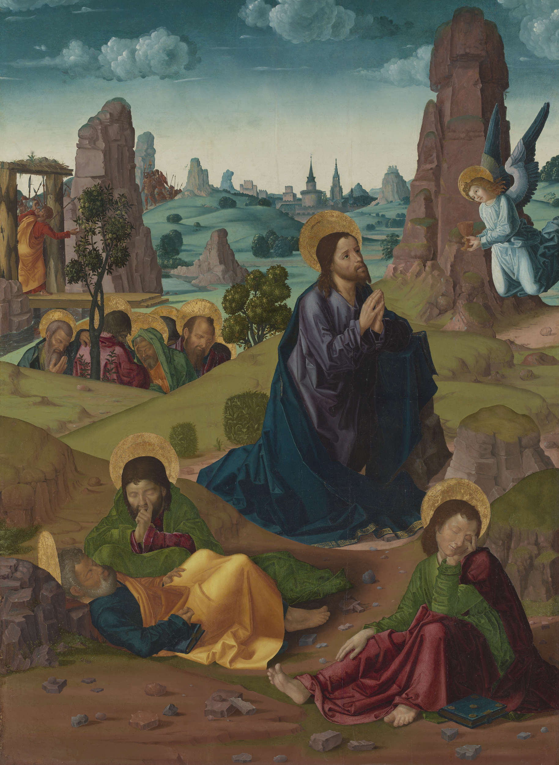 Paul of St. Leocadio, Oration in the Garden (c. 1490; oil on panel, 161 x 121.5 cm; Madrid, Prado)