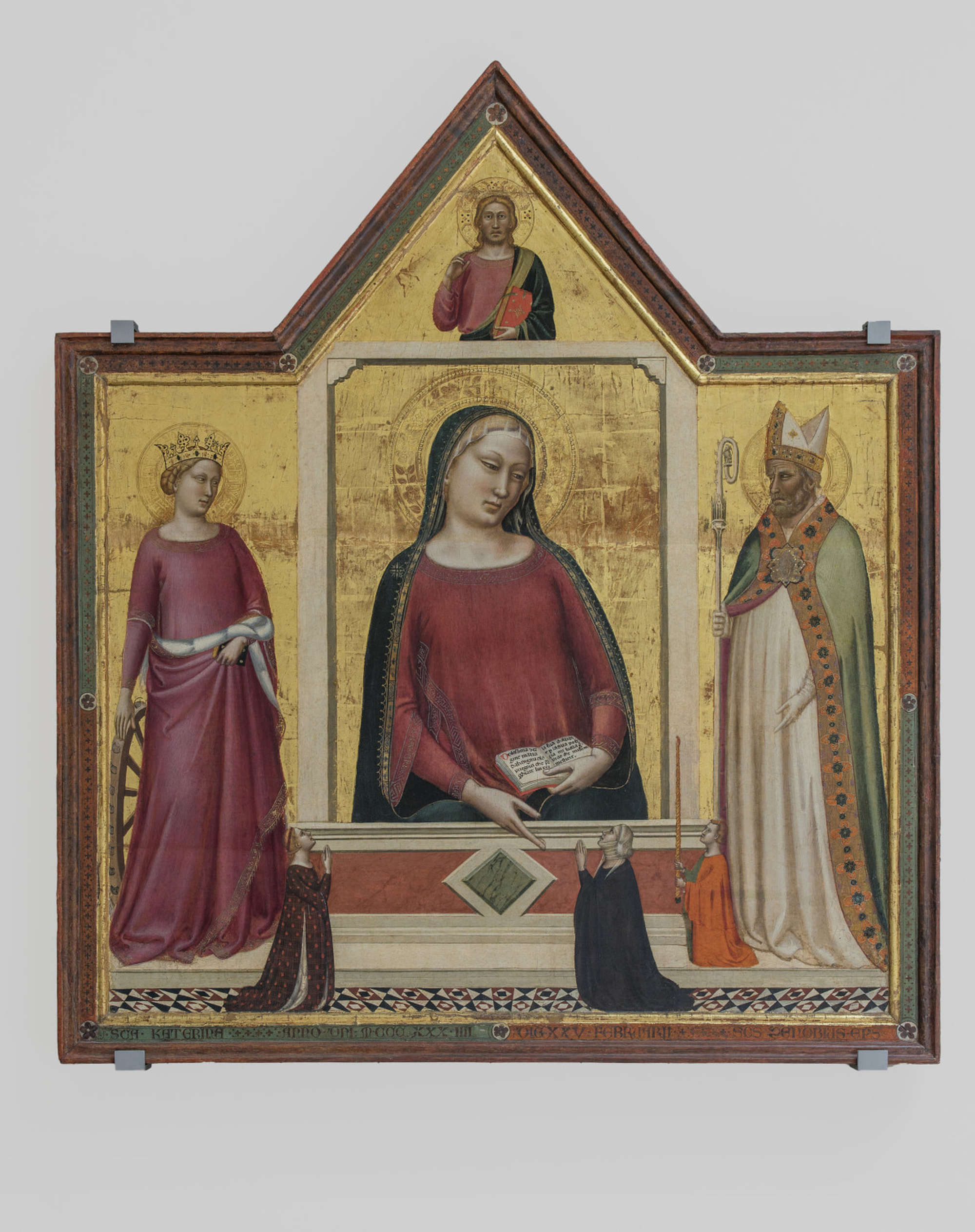 Bernardo Daddi, Madonna del Parto (1334; tempera on panel, 131 x 116 cm; Florence, Museo del Duomo)