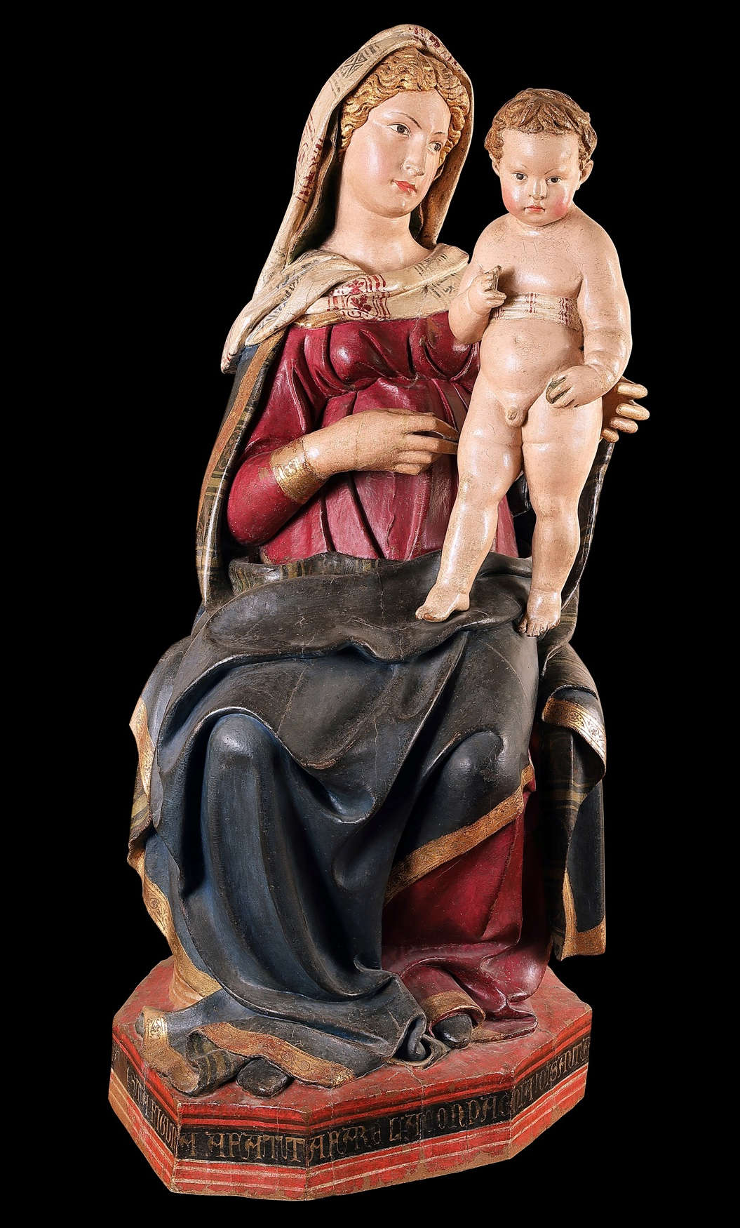 Jacopo della Quercia, Madonna and Child (c. 1420; painted wood; Anghiari, Museo di Palazzo Taglieschi)