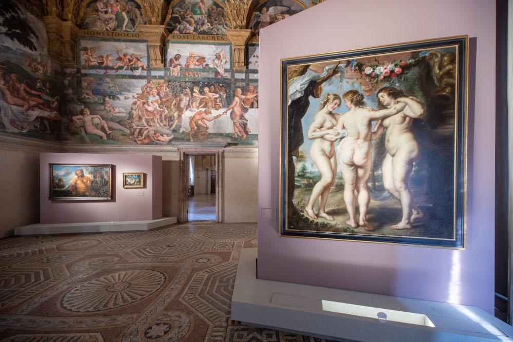 Rubens exhibition layouts at Palazzo Te